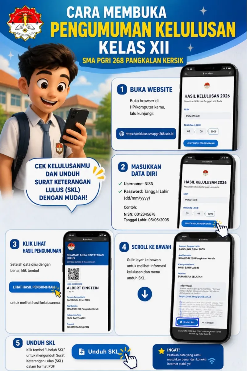 PENGUMUMAN KELULUSAN KELAS XII