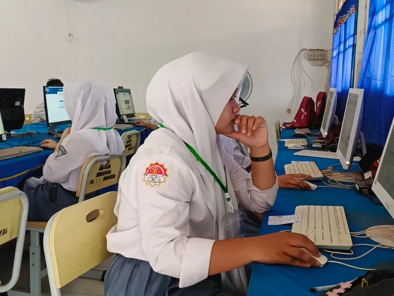 SMA PGRI 268 Pangkalan Kersik Laksanakan Hari Pertama TKA 2026