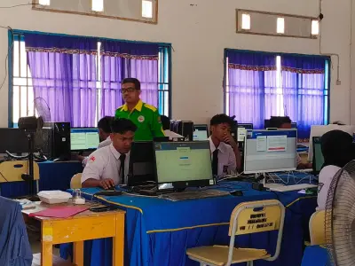 Sesi Ketiga Tutup Rangkaian TKA di SMA PGRI 268 Pangkalan Kersik