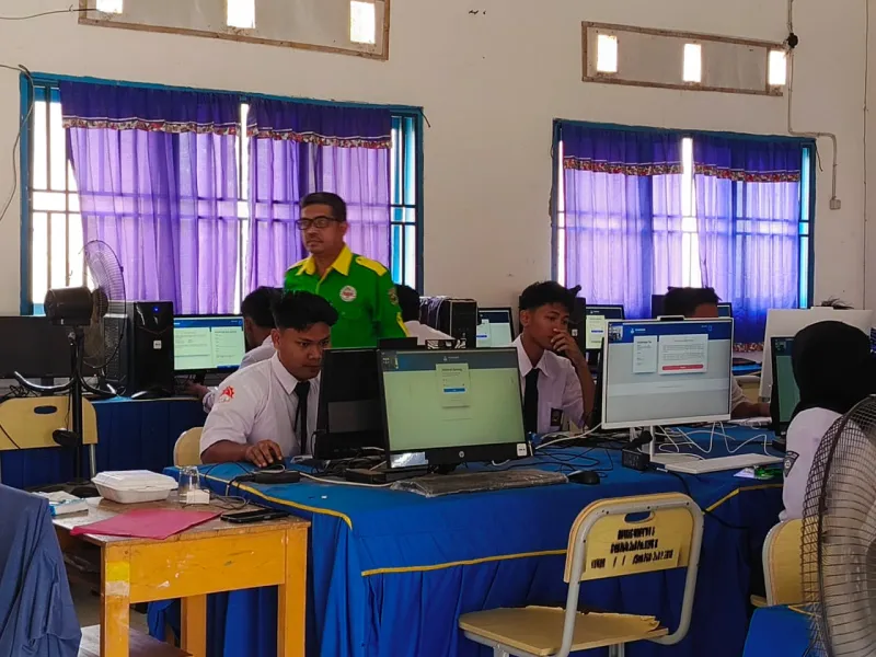 Sesi Ketiga Tutup Rangkaian TKA di SMA PGRI 268 Pangkalan Kersik