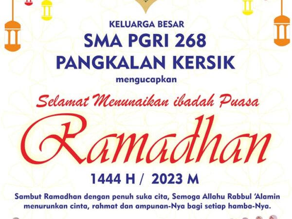 Selamat Menunaikan Ibadah Puasa Ramadhan Tahun 1444 Hijriah / 2023 Masehi