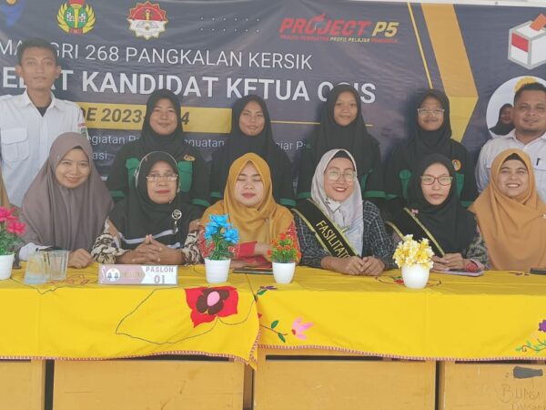 DEBAT KANDIDAT CALON KETUA OSIS PERIODE 2023-2024 Dalam Rangka Kegiatan Projek Penguatan Profil Pelajar Pancasila (P5) dengan Tema Suara Demokrasi